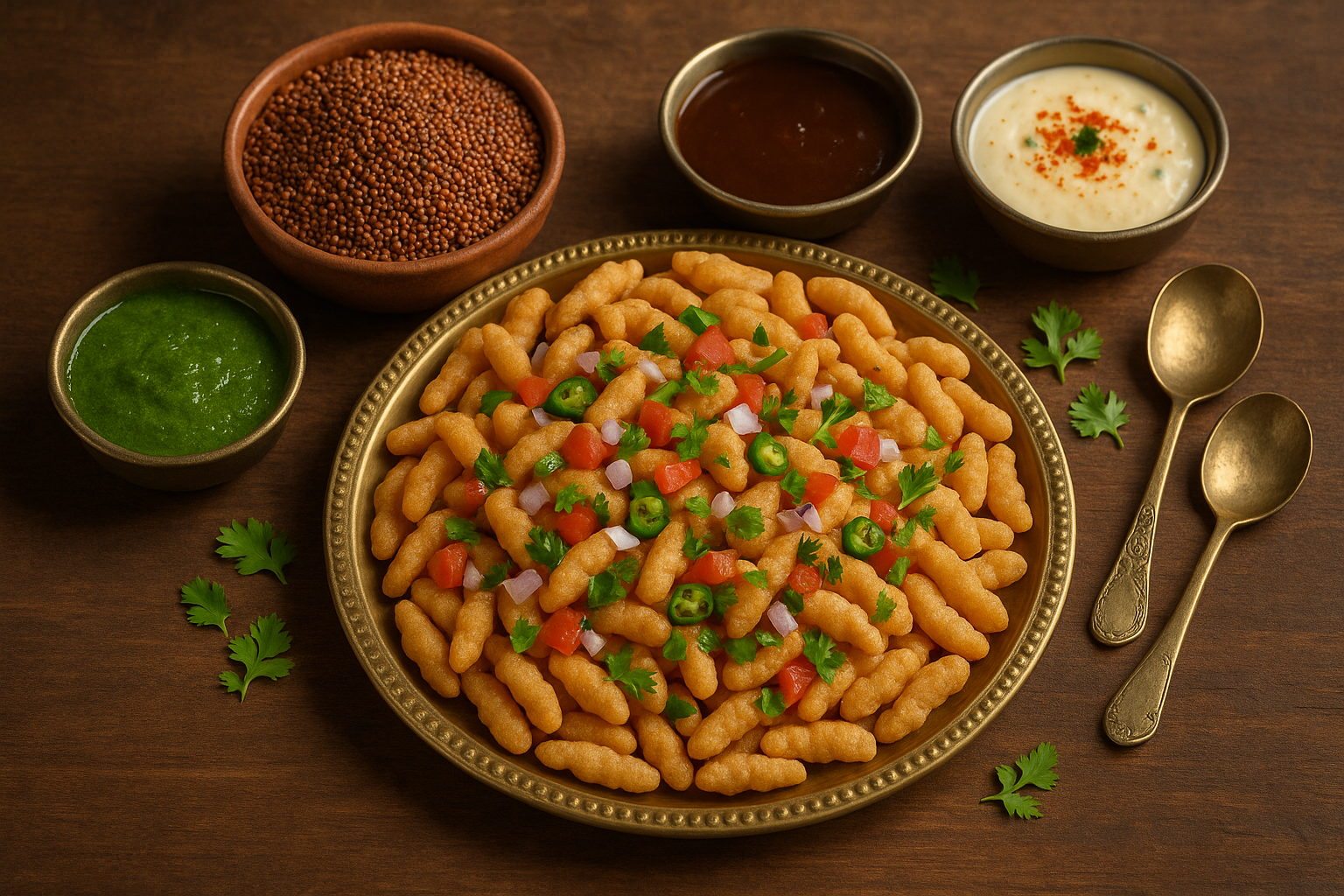 show some ragi there, and the chat is ragi puffs